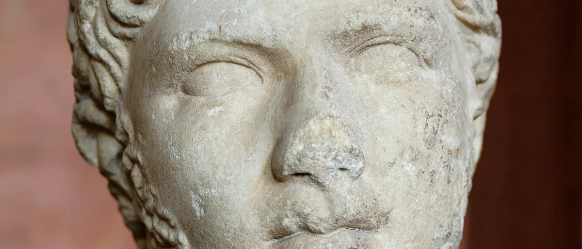 Buste de Ptolémée de Maurétanie, sculpture en marbre de l'époque romaine, musée du Louvre