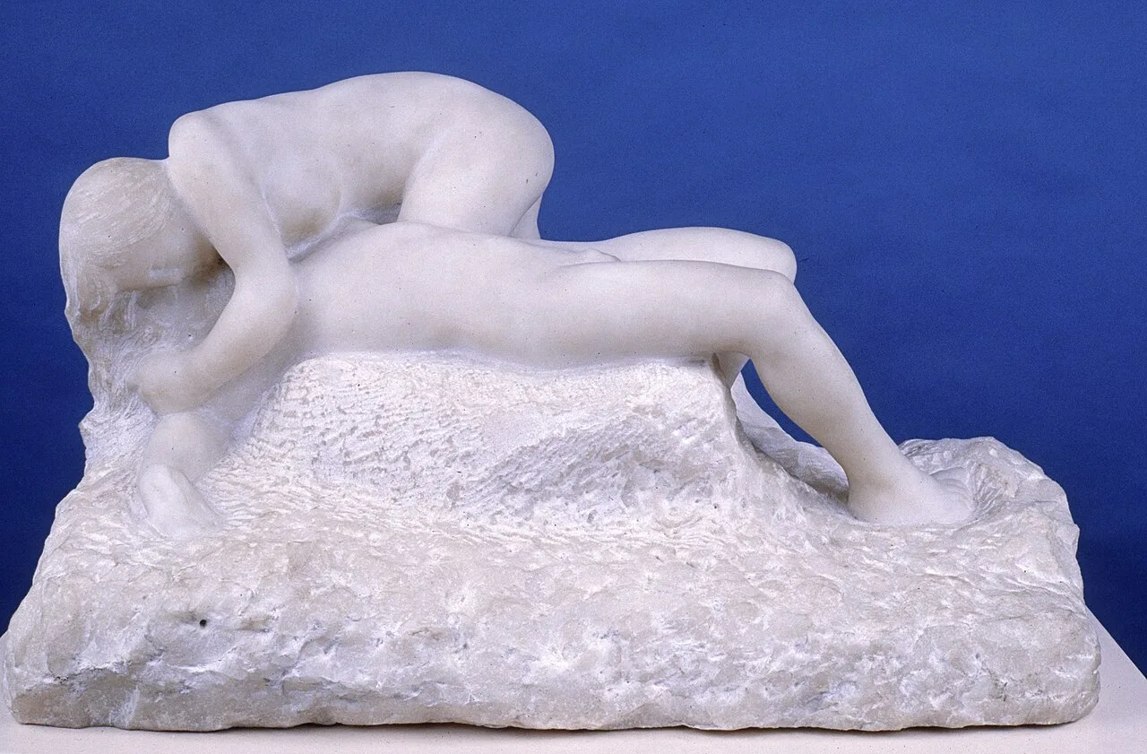 Bronze, étape 1 : le modèle original en plâtre d'Auguste Rodin (La Mort d'Adonis)