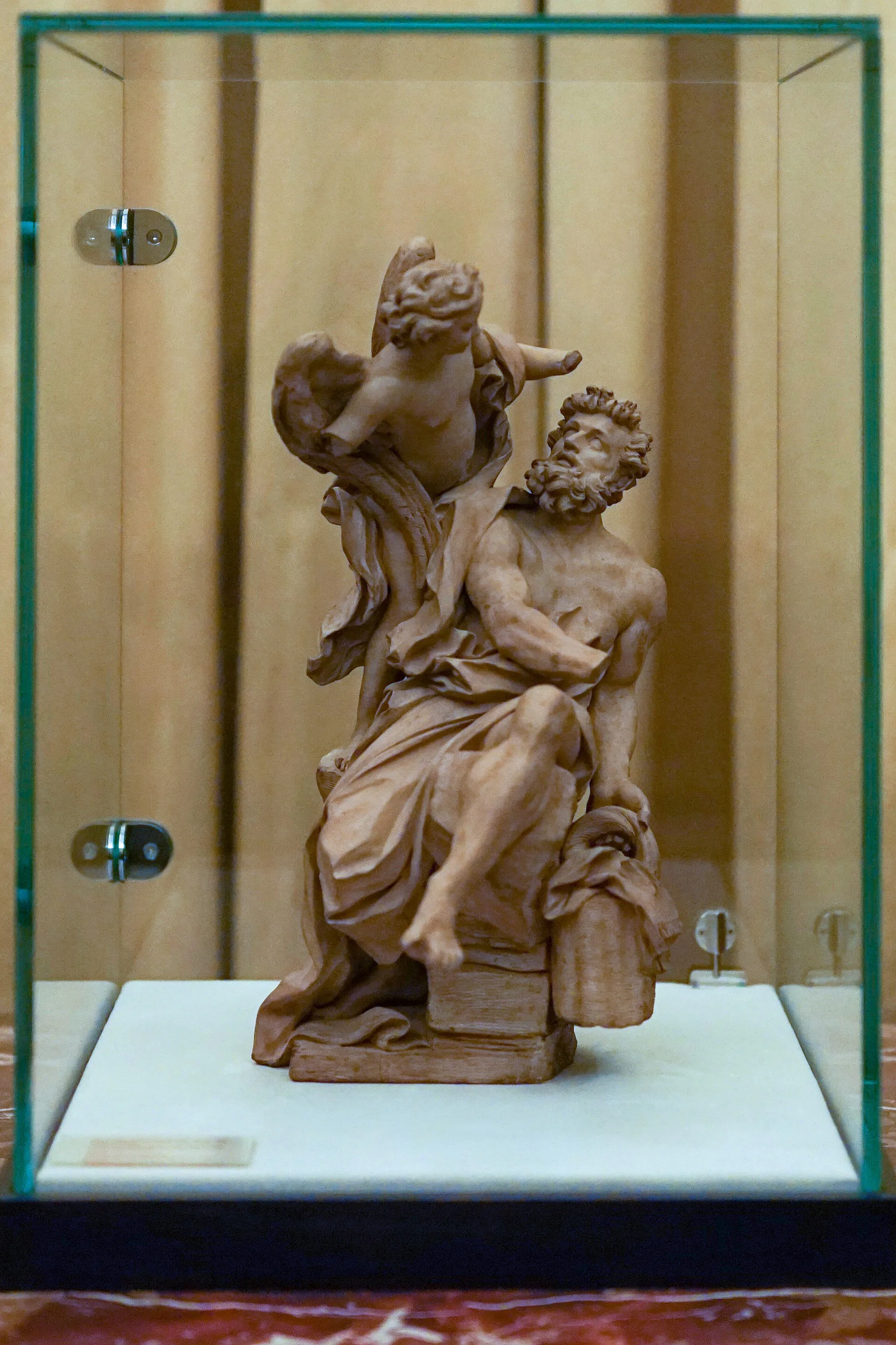 Maquette : bozzetto en terre cuite du Bernin pour Habacuc et l'ange (v. 1655)