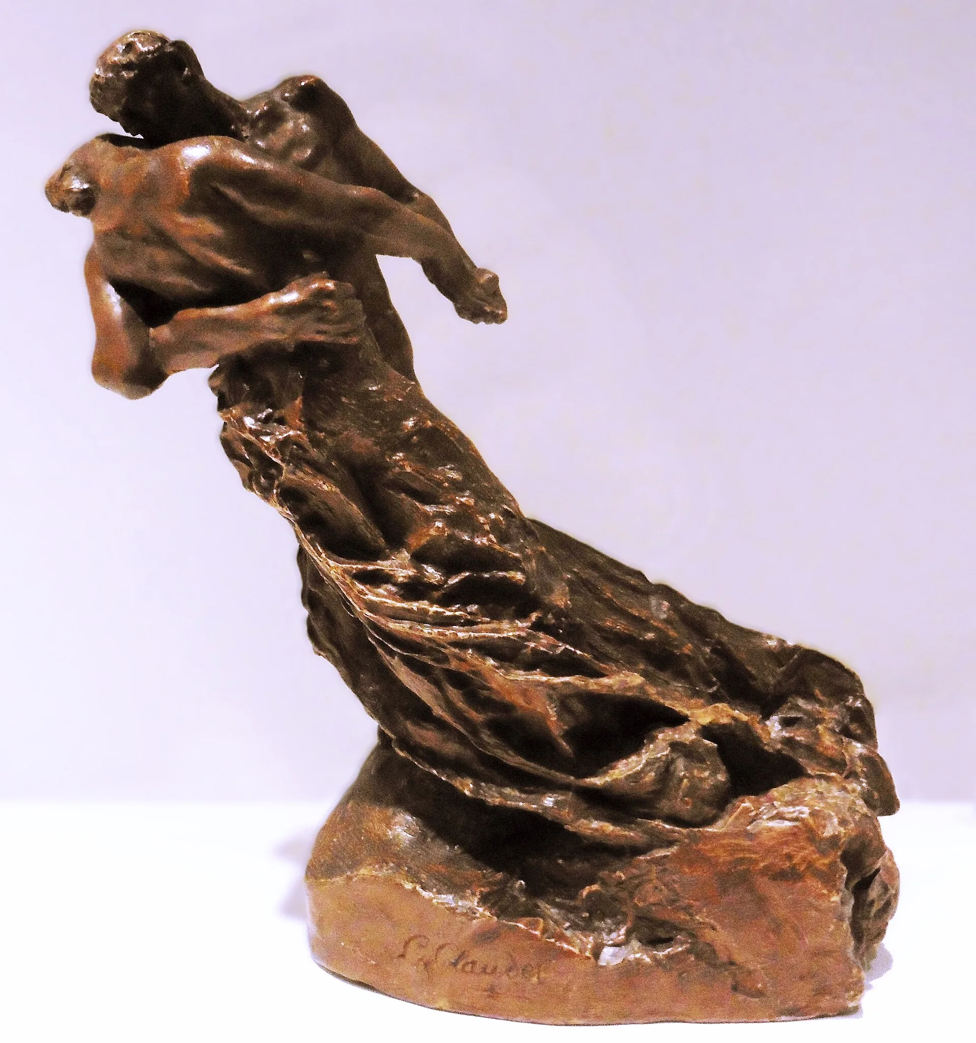 Patine : La Valse de Camille Claudel, bronze à patine brune (1889-1905)